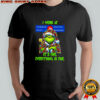 Grinch i work at Canada Post logo it’s fine everything is fine shirt