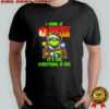 Grinch i work at Family Dollar logo it’s fine everything is fine shirt