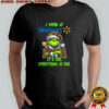 Grinch i work at Walmart logo it’s fine everything is fine shirt