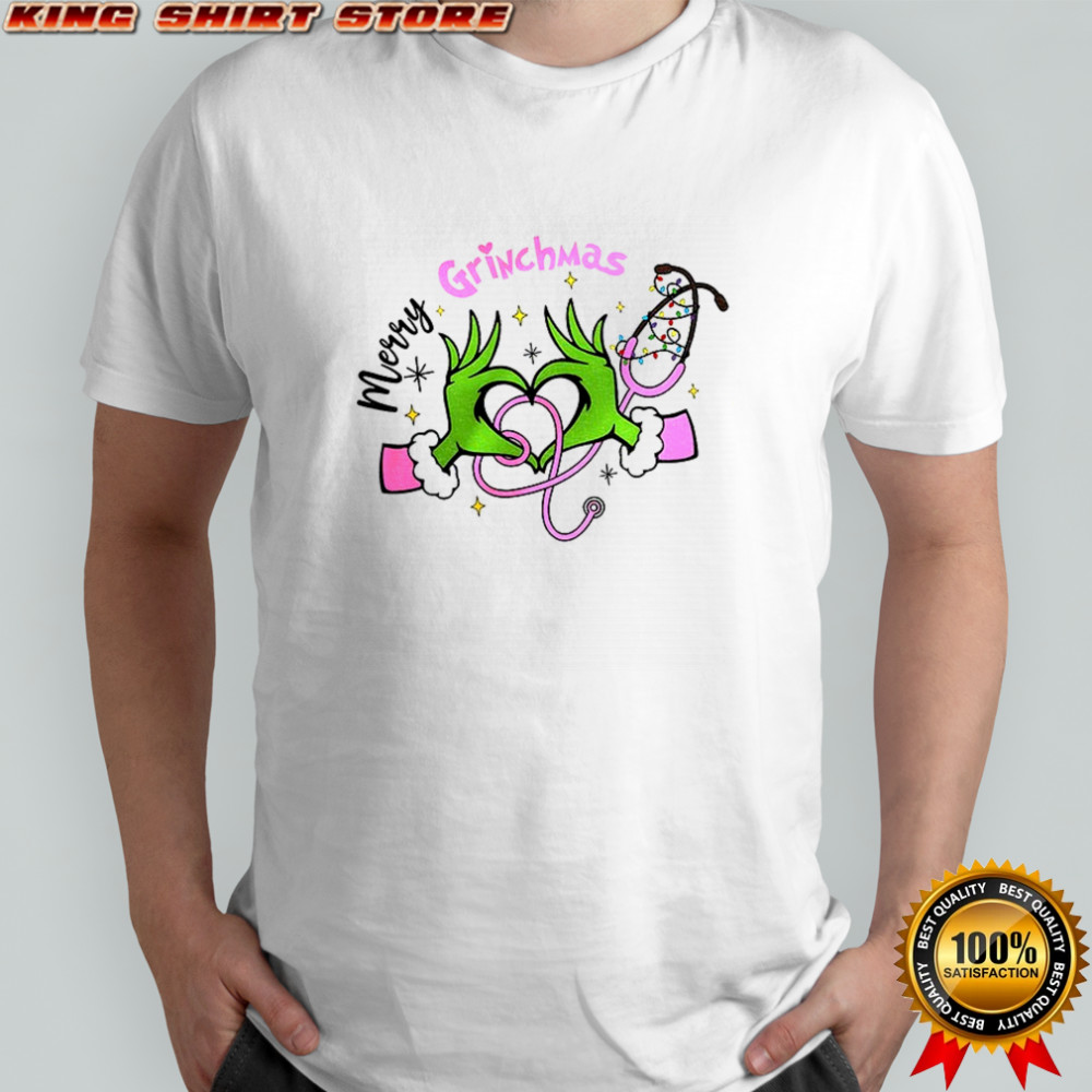 Grinch nurse love hand Merry Grinchmas Merry Christmas shirt Grinch nurse love hand Merry Grinchmas Merry Christmas shirt