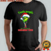 Grinch santa hat I hate people but I love my Alabama crimson tide Christmas logo clothing shirt