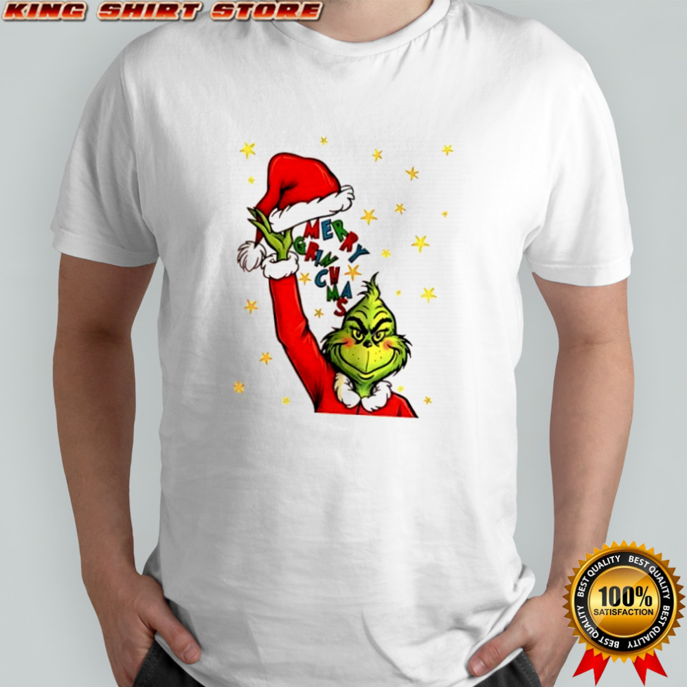 Grinch Santa Hat Merry Grinchmas Merry Christmas shirt