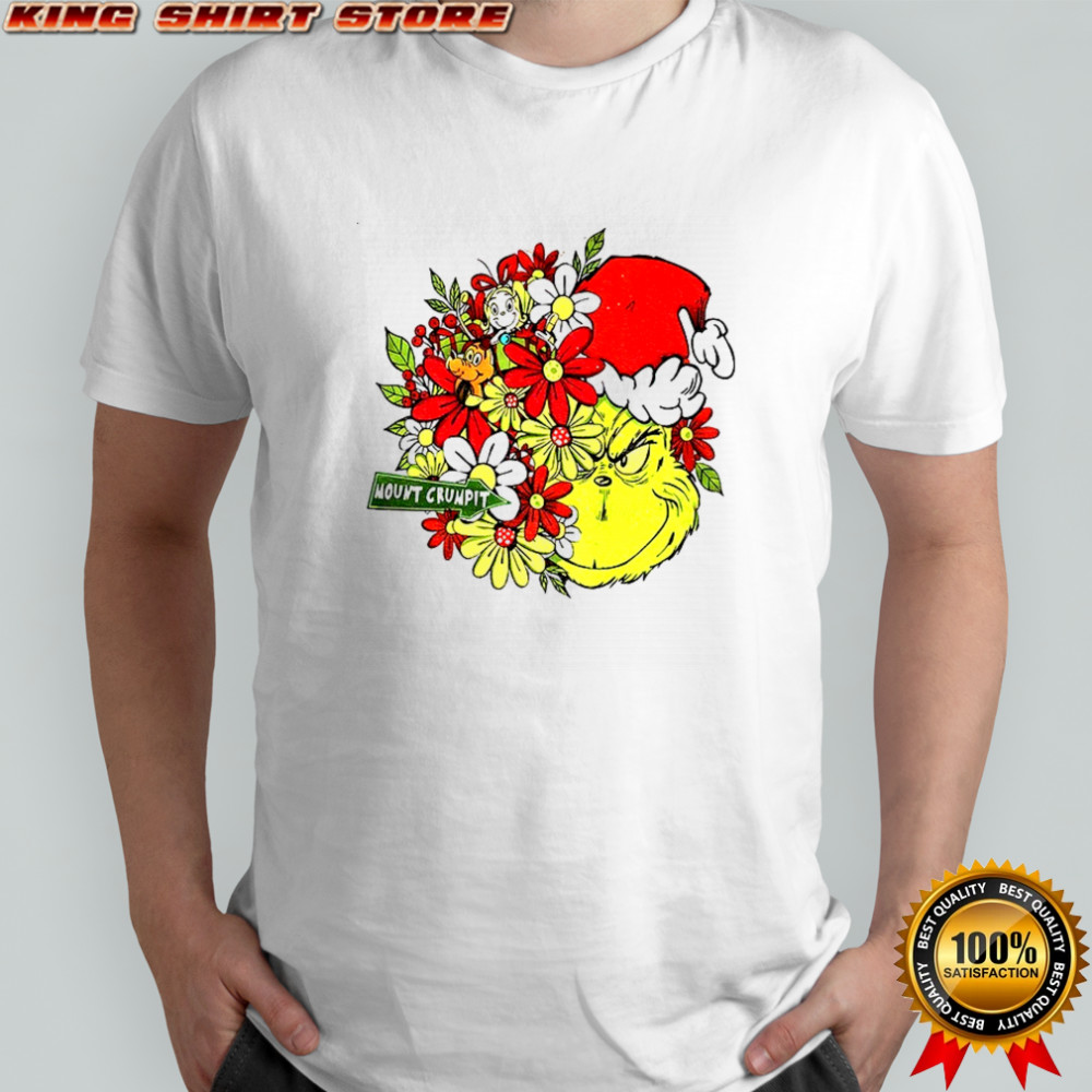 Grinch Santa hat mount crumpit Merry Christmas shirt