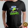 Grinch Seattle Seahawks logo But I Love My Seahawks shirt