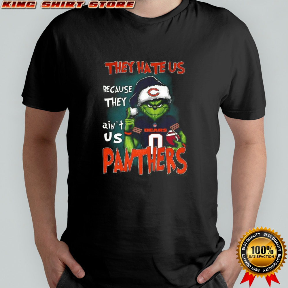 Grinch they hate us because they ain’t us Carolina Panthers and Chicago Bears football shirt