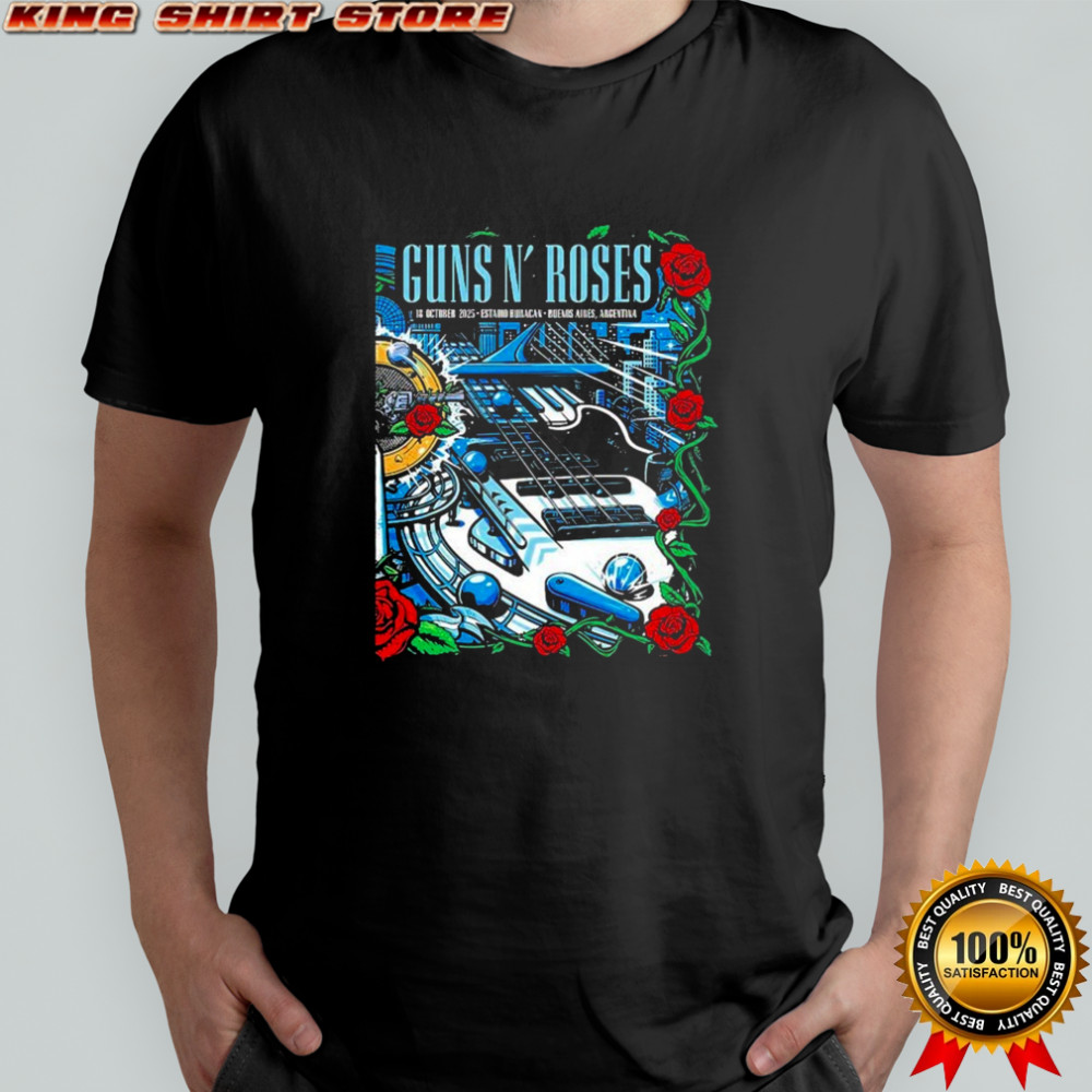 Guns N Roses Argentina Night 2 Venue At Estadio Huracan On October 18 2025 T-Shirt