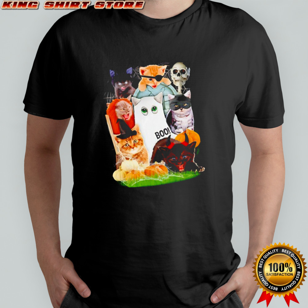 Halloween Cat Collage shirt