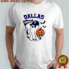 Halloween Ghost Dallas Cowboys Football flag pumpkin shirt