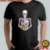 Halloween Lesbian Pregnancy Pride Baby Pregnant Skeleton shirt