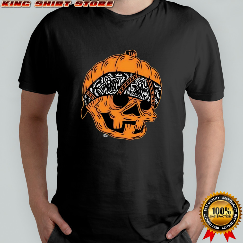 Halloween Pumpkin Homie skull shirt