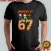 Haunted by 6-7 Halloween Skeleton Dabbing Meme shirt