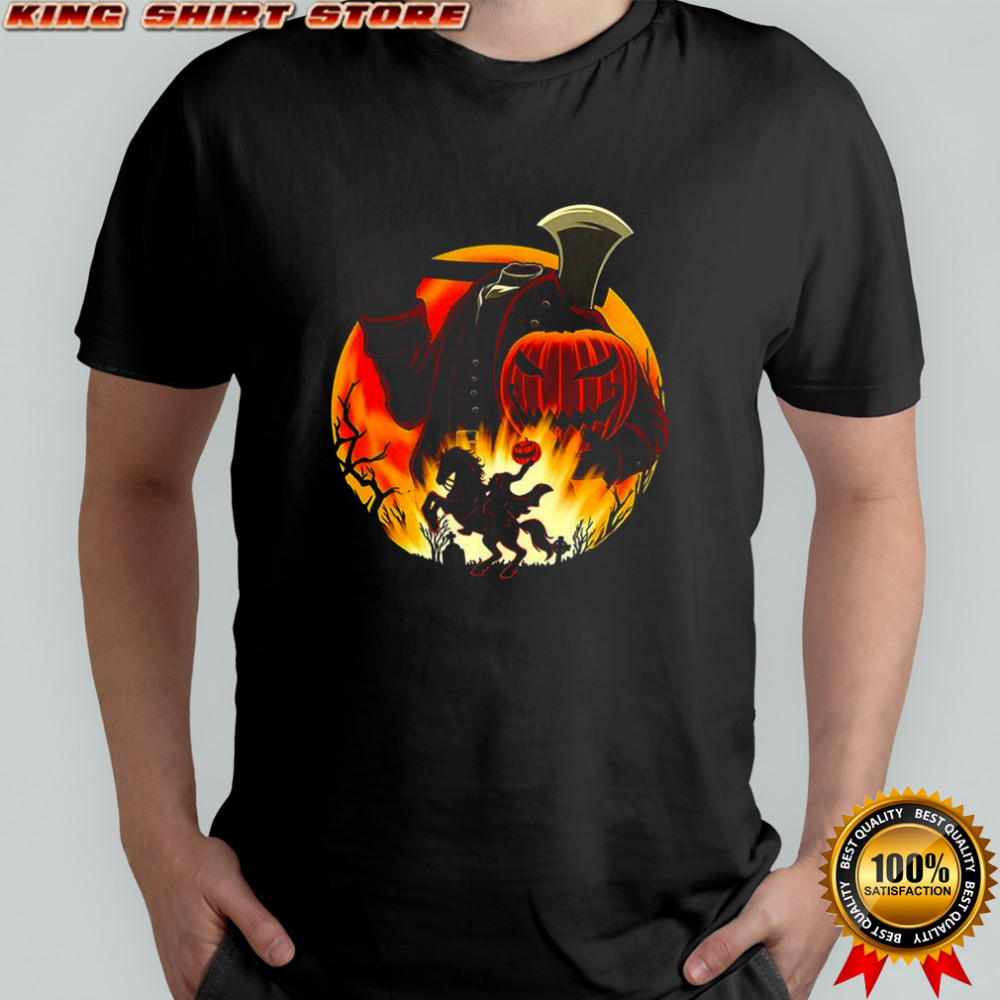 Headless horseman Galloping Hessian pumpkin Halloween shirt