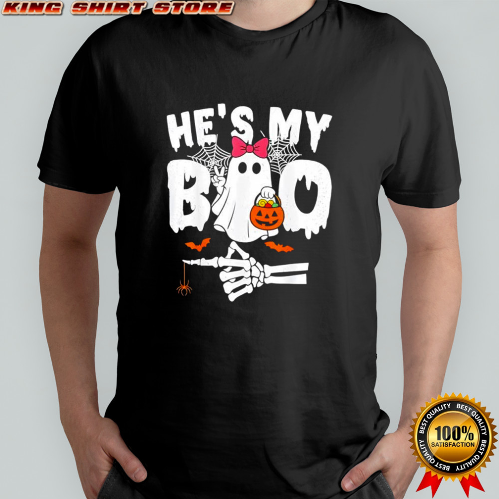 He’s My Boo Matching Halloween Couples She’s My Boo shirt