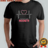 Houston Rockets Basketball Heartbeat ladies graphic shirt