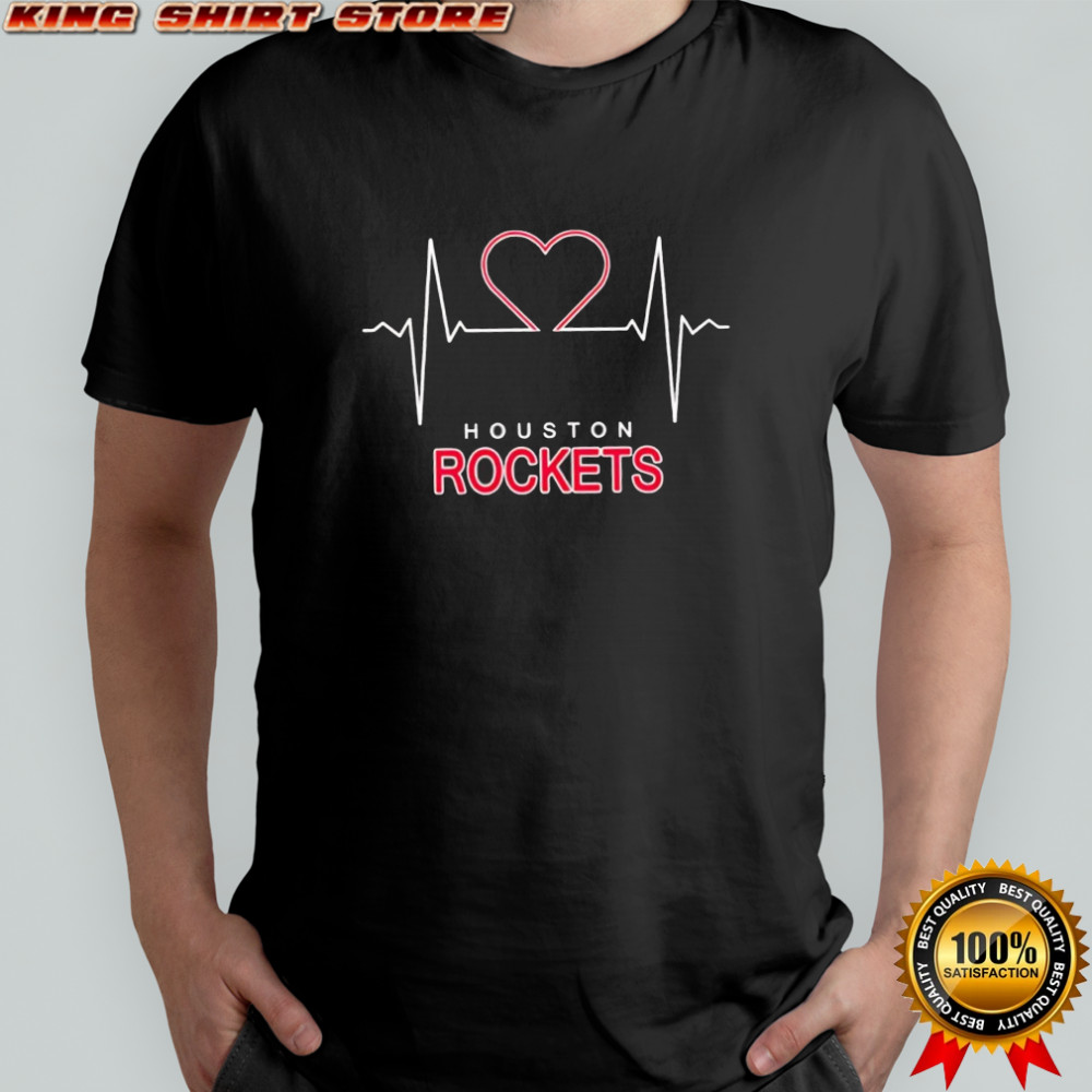 Houston Rockets Basketball Heartbeat ladies graphic shirt