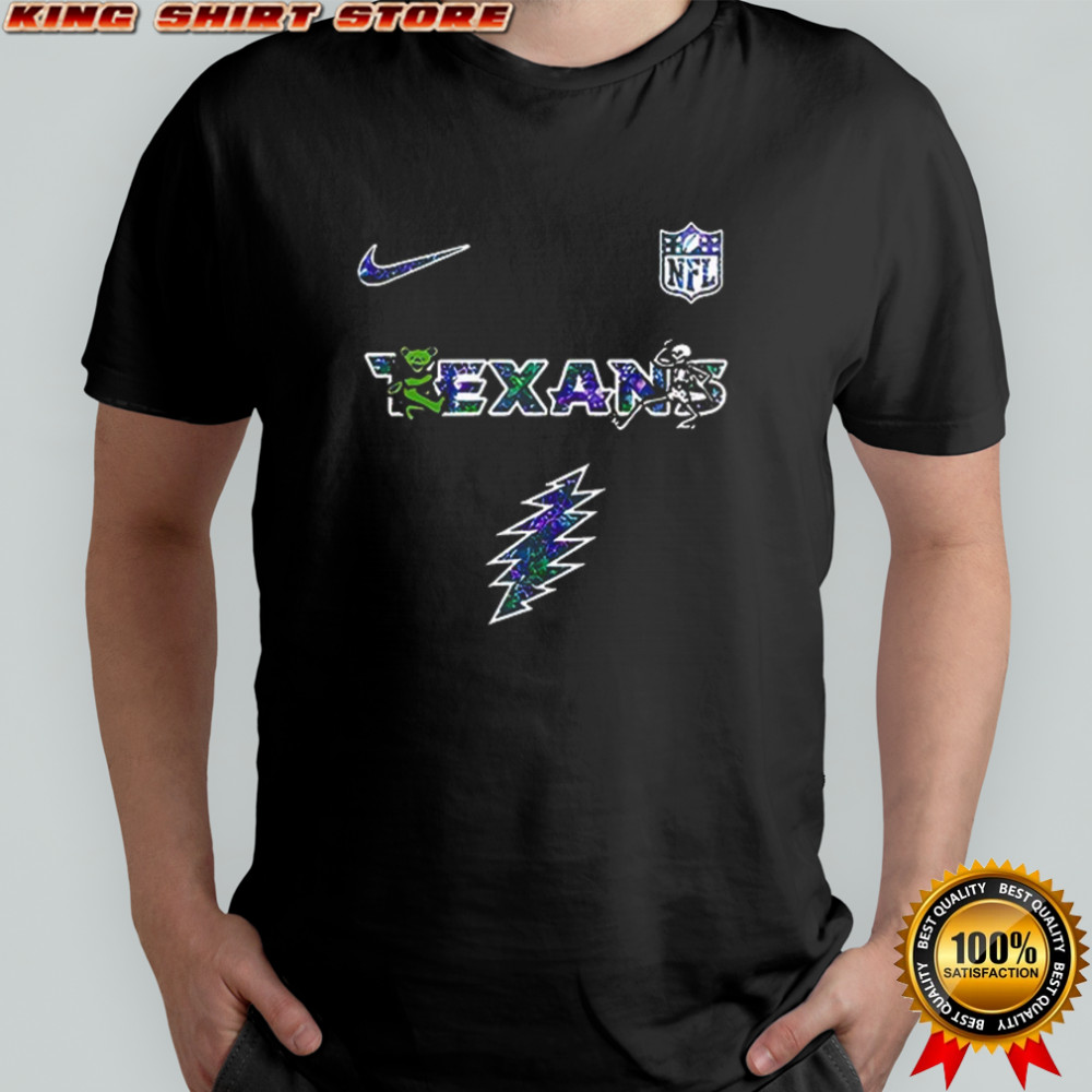Houston Texans Grateful Dead 60th anniversary bears shirt