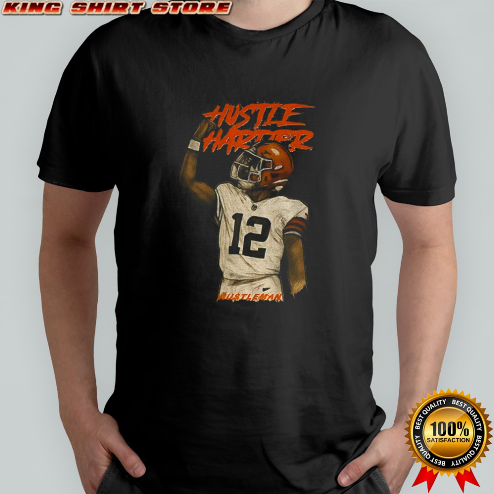 Hustleman Shedeur Sanders Cleveland Browns Hustle Harder NFL 2025 shirt