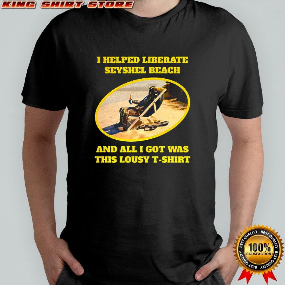 I helped liberate seyshel beach shirt