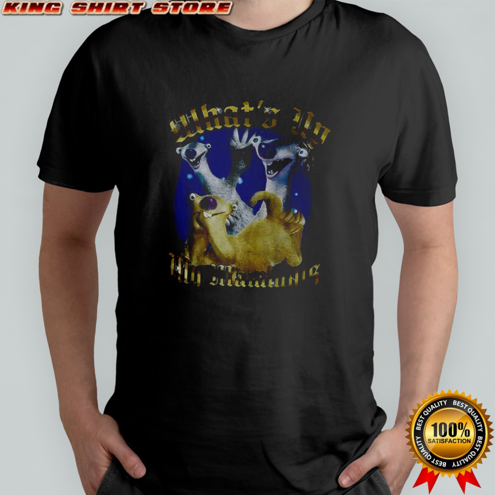 Ice Age what’s up my mammals graphic shirt