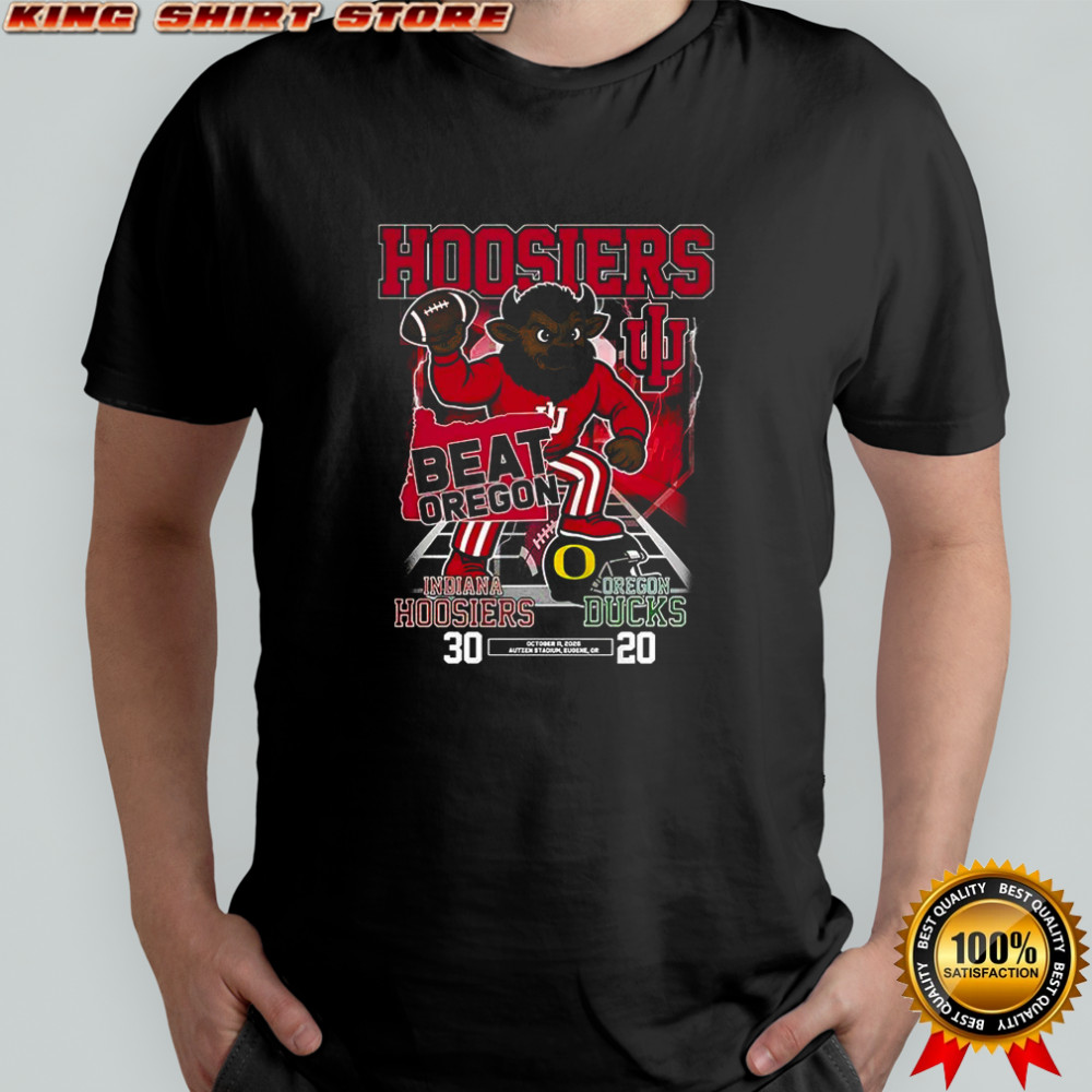 Indiana Hoosiers beat Oregon Ducks NLF 2025 mascot shirt
