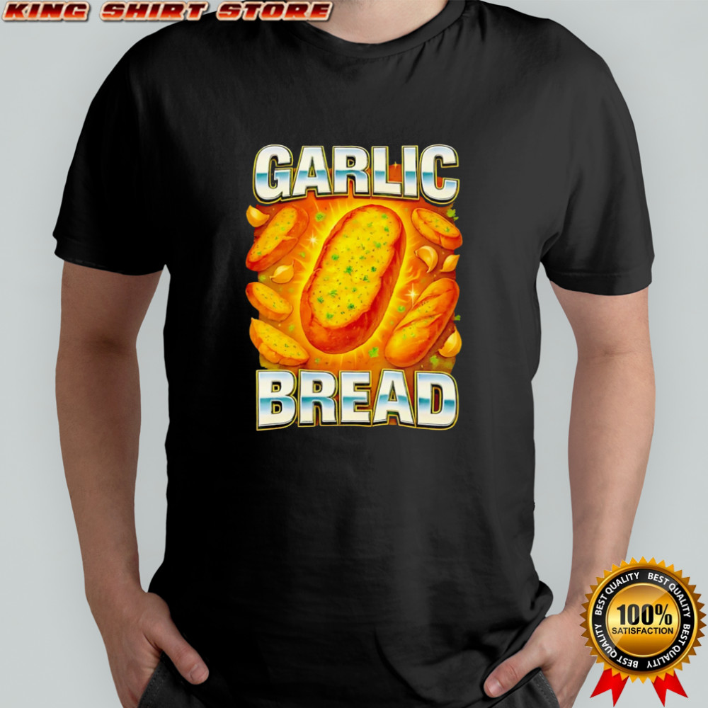 Ironic Garlic Bread Meme Food Parody shirt