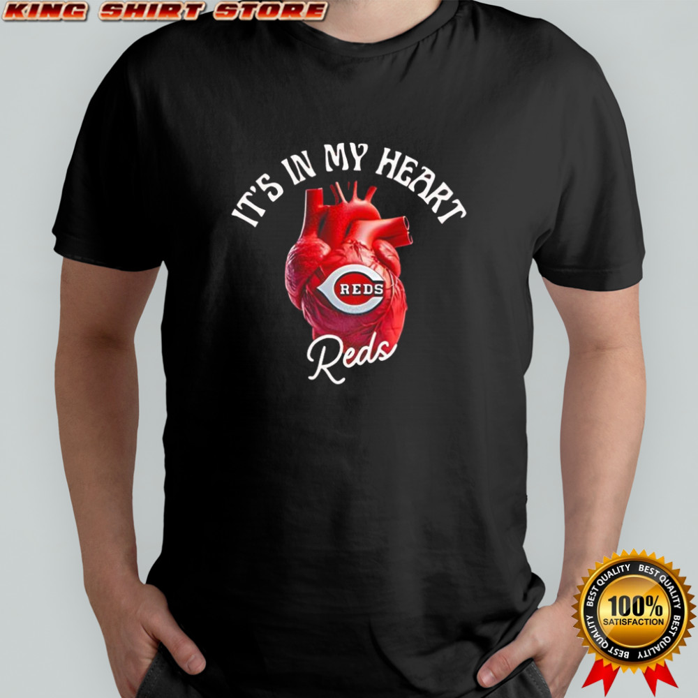 It’s in my heart Cincinnati Reds baseball lovers shirt
