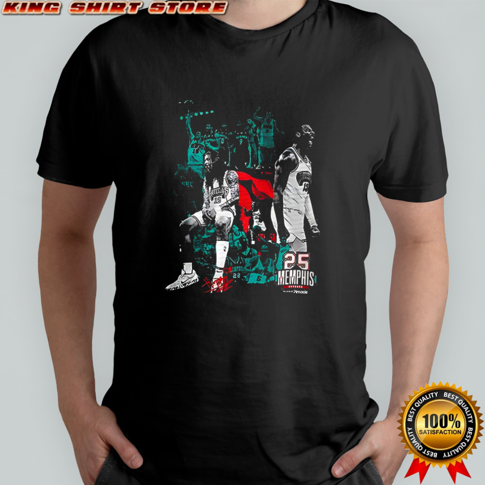 Ja Morant and Jaren Jackson Jr 25 Memphis Grizzlies signature shirt