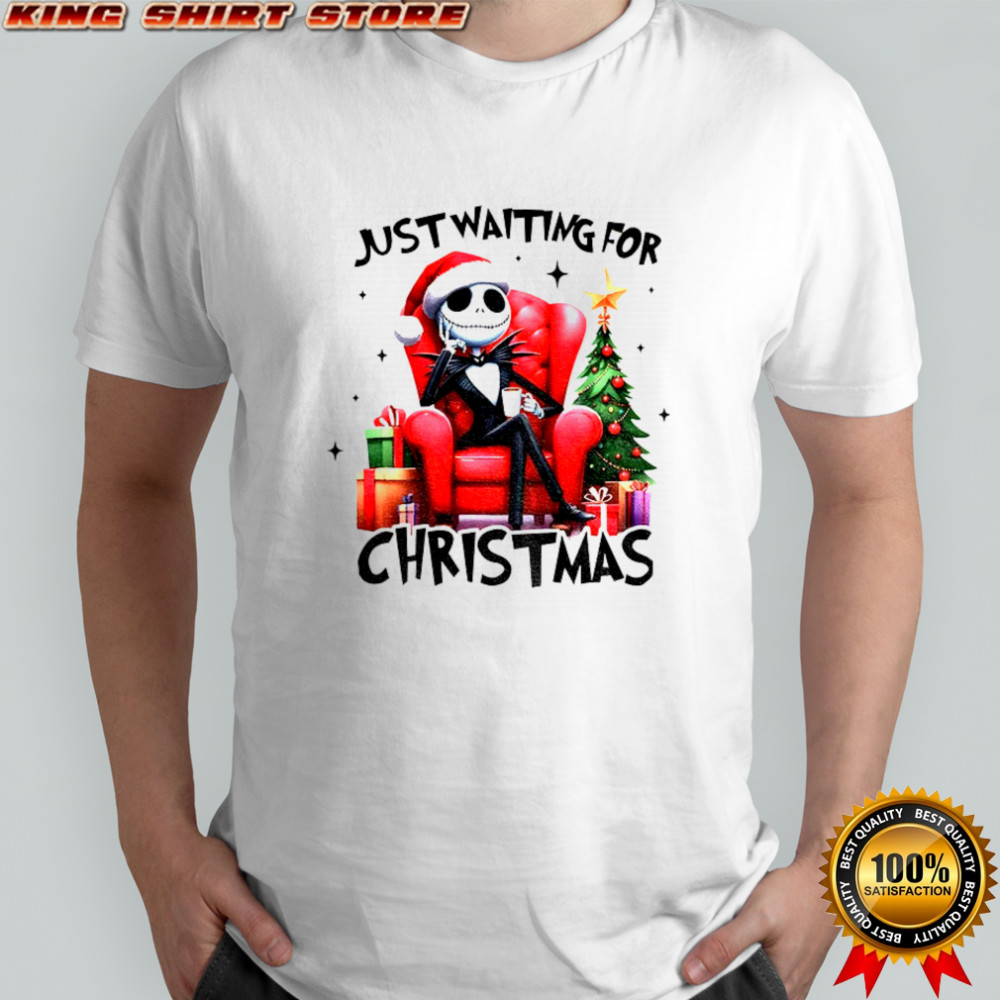 Jack Skellington just waiting for Christmas 2025 shirt