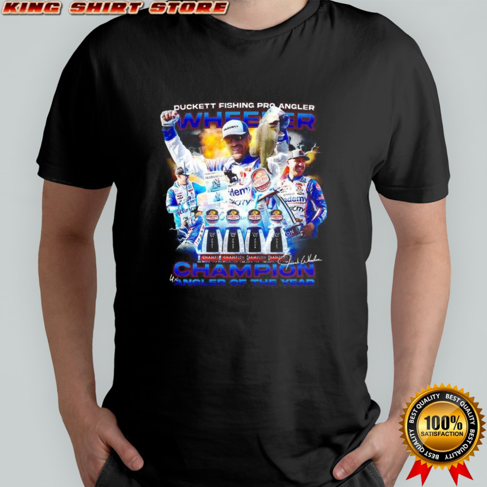 Jacob Wheeler Duckett Fishing pro Angler Champion signature shirt