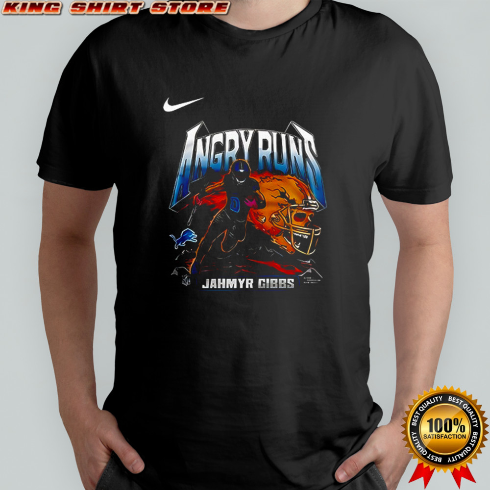 Jahmyr Gibbs Detroit Lions Angry Runs shirt
