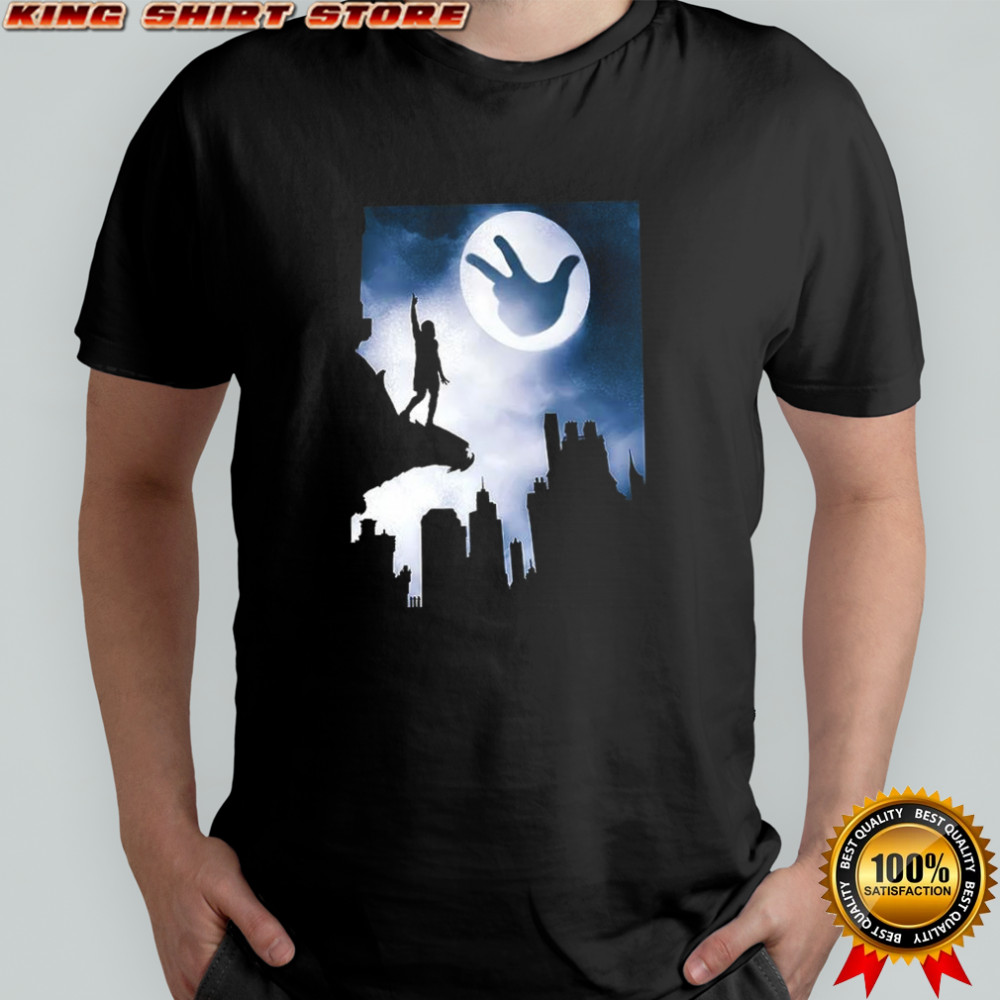 Jalen Brunson New York Knicks basketball celebrates under moonlight parody shirt