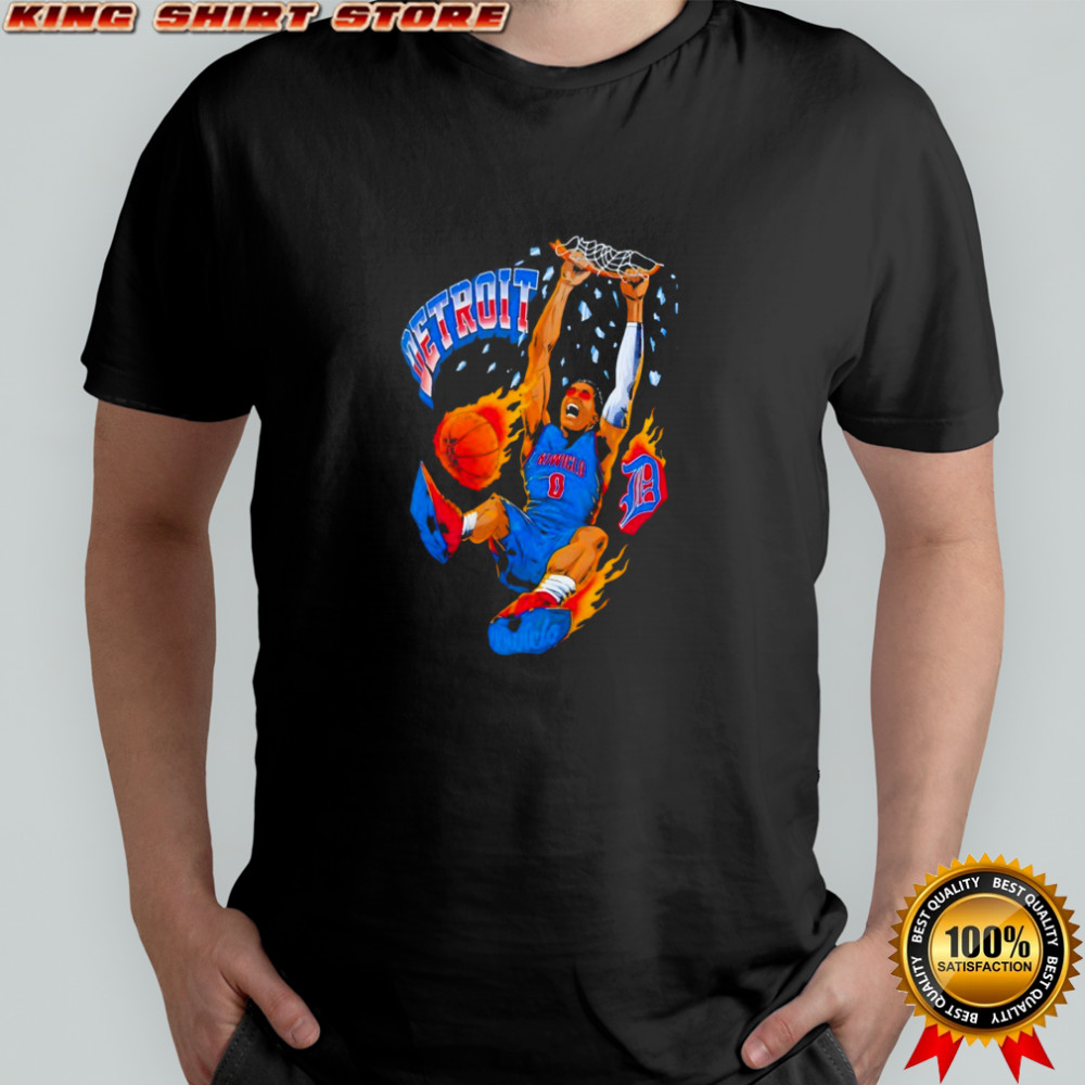 Jalen Duren Detroit Pistons Kiwiclo NBA Draft 2025 Basketball shirt