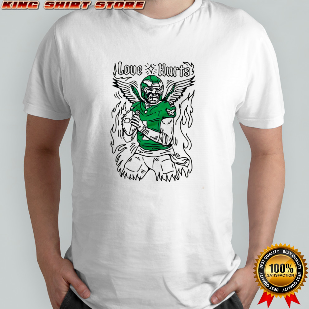 Jalen Hurts Philadelphia Eagles fooball love hurts shirt