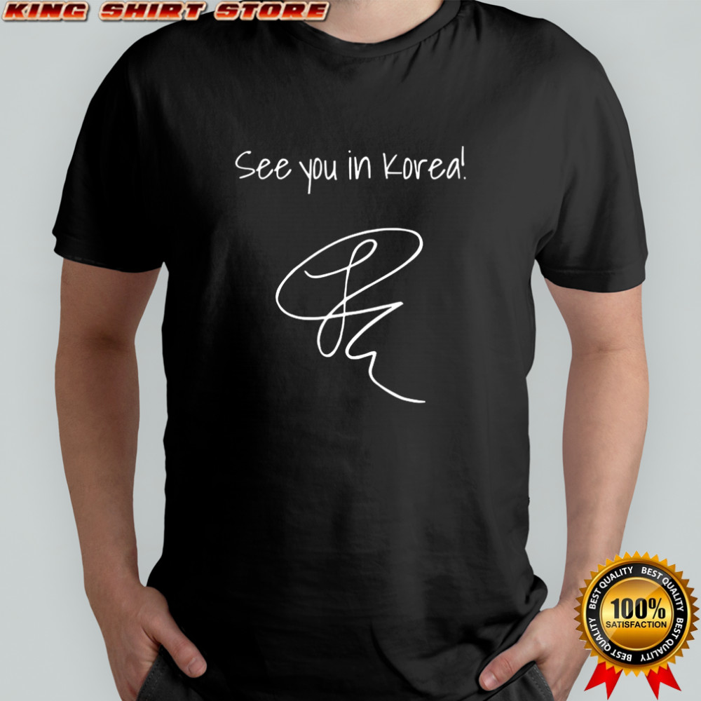 Jannik Sinner see you in Korea signature shirt