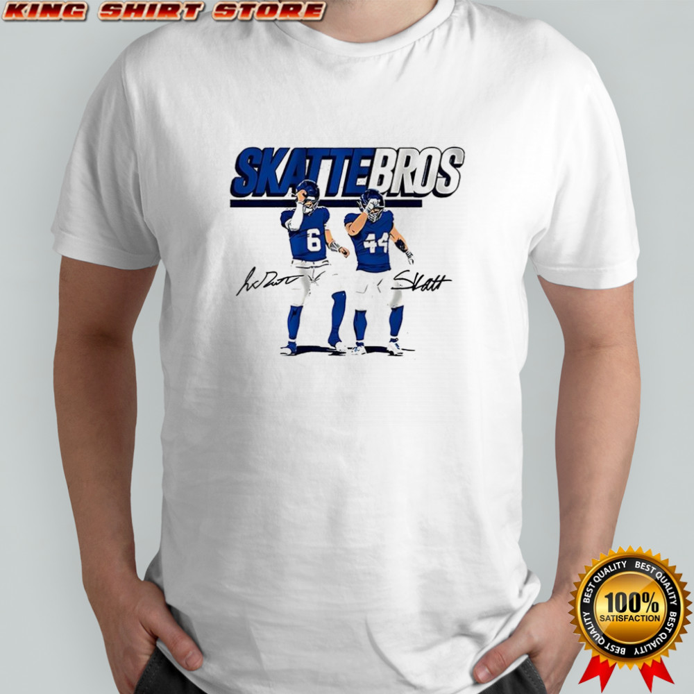 Jaxson Dart and Cam Skattebo Skattebros signature shirt