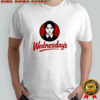 Jenna Ortega Wednesday’s Wendy logo shirt