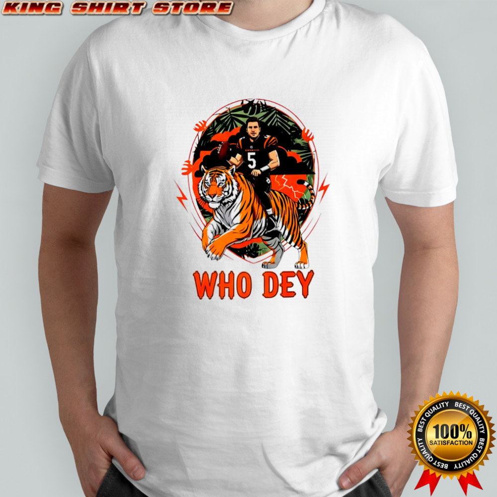 Joe Flacco Cincinnati Bengals Flacco in the Jungle who Dey shirt