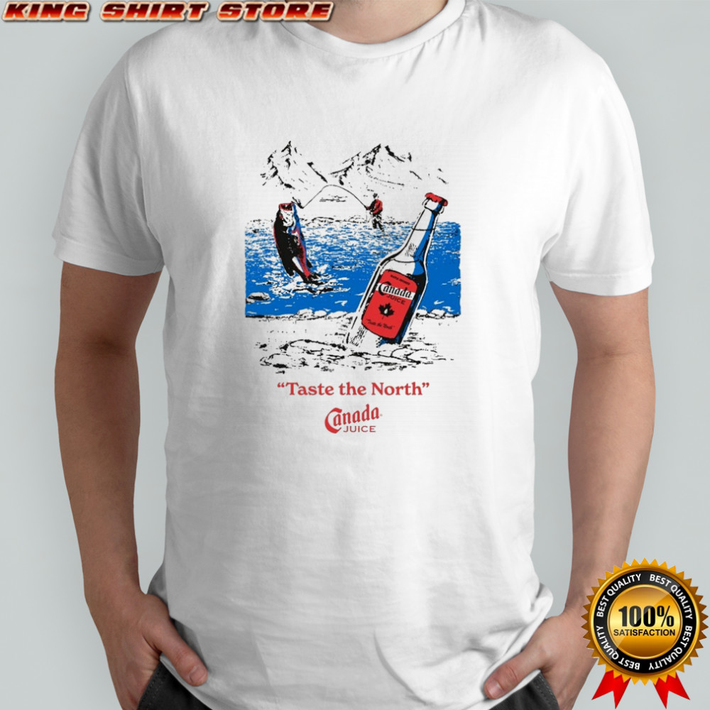Johnny Taste The North Canada Juice Fishing T-shirt