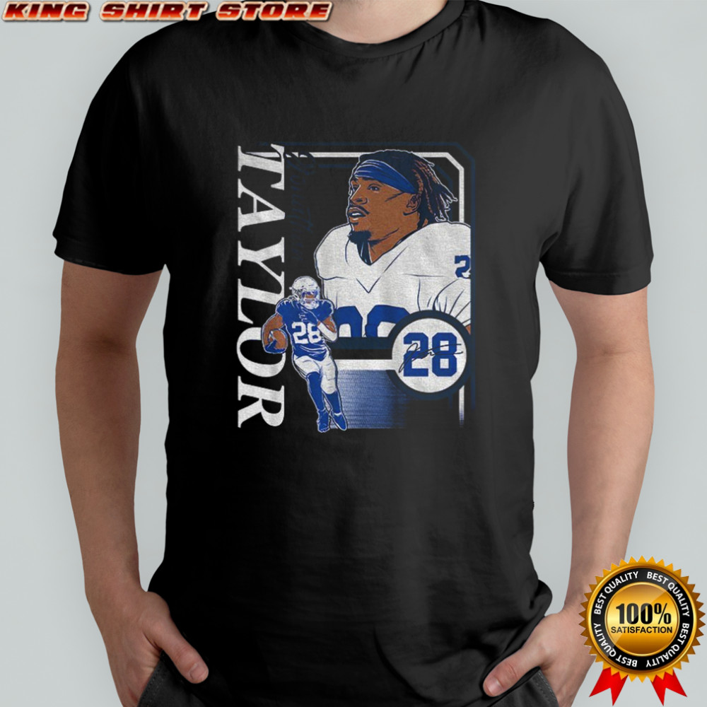 Jonathan Taylor 28 Indianapolis Colts NFL Collage Frame signature shirt