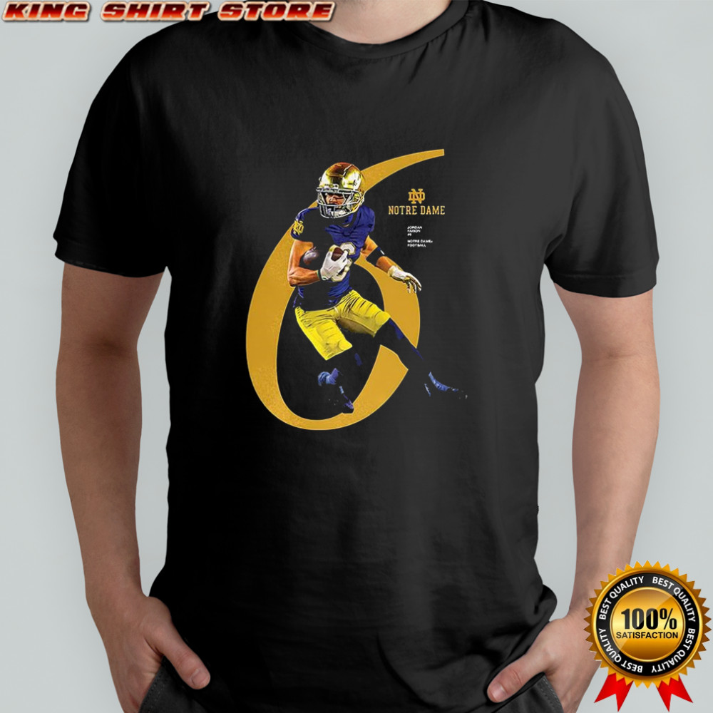 Jordan Faison Notre Dame Fighting Irish number 6 shirt