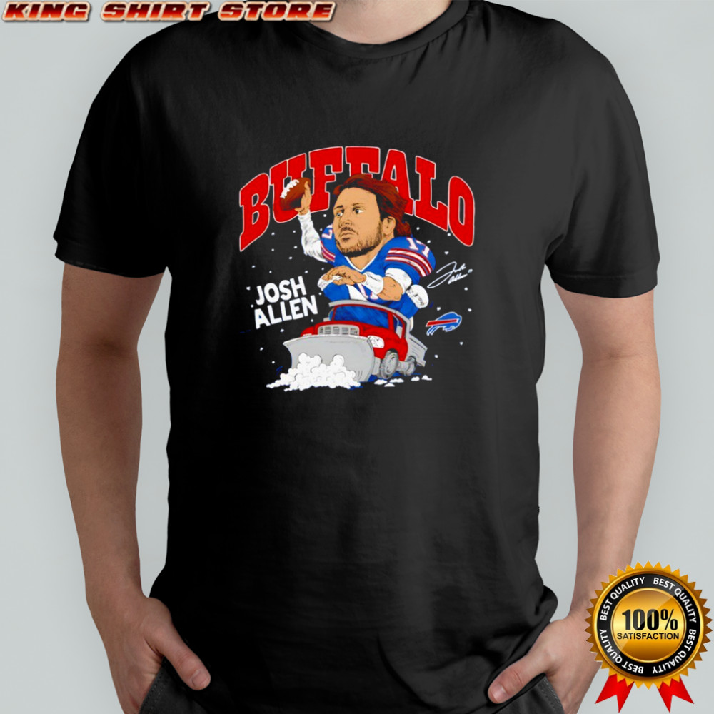 Josh Allen Buffalo Bills Caricature Player signature shirt