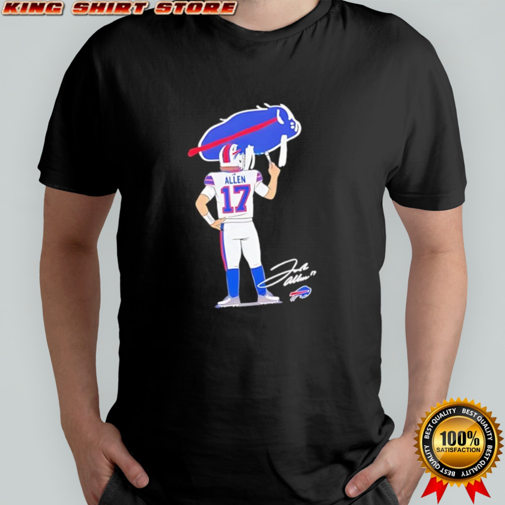 Josh Allen drawing Buffalo Bills Football logo signature shirt Josh Allen drawing Buffalo Bills Football logo signature shirt