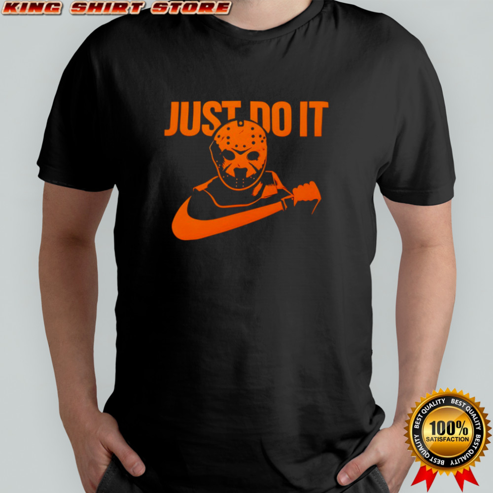 Just Do It Jason Voorhees Nike logo Halloween shirt