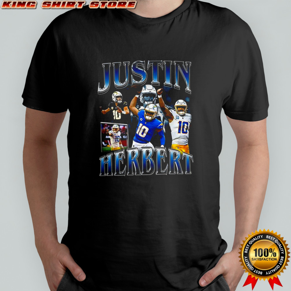 Justin Herbert Los Angeles Chargers football player collage vintage shirt