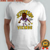 Justin Jefferson Minnesota Vikings football caricature player graphic signature shirt