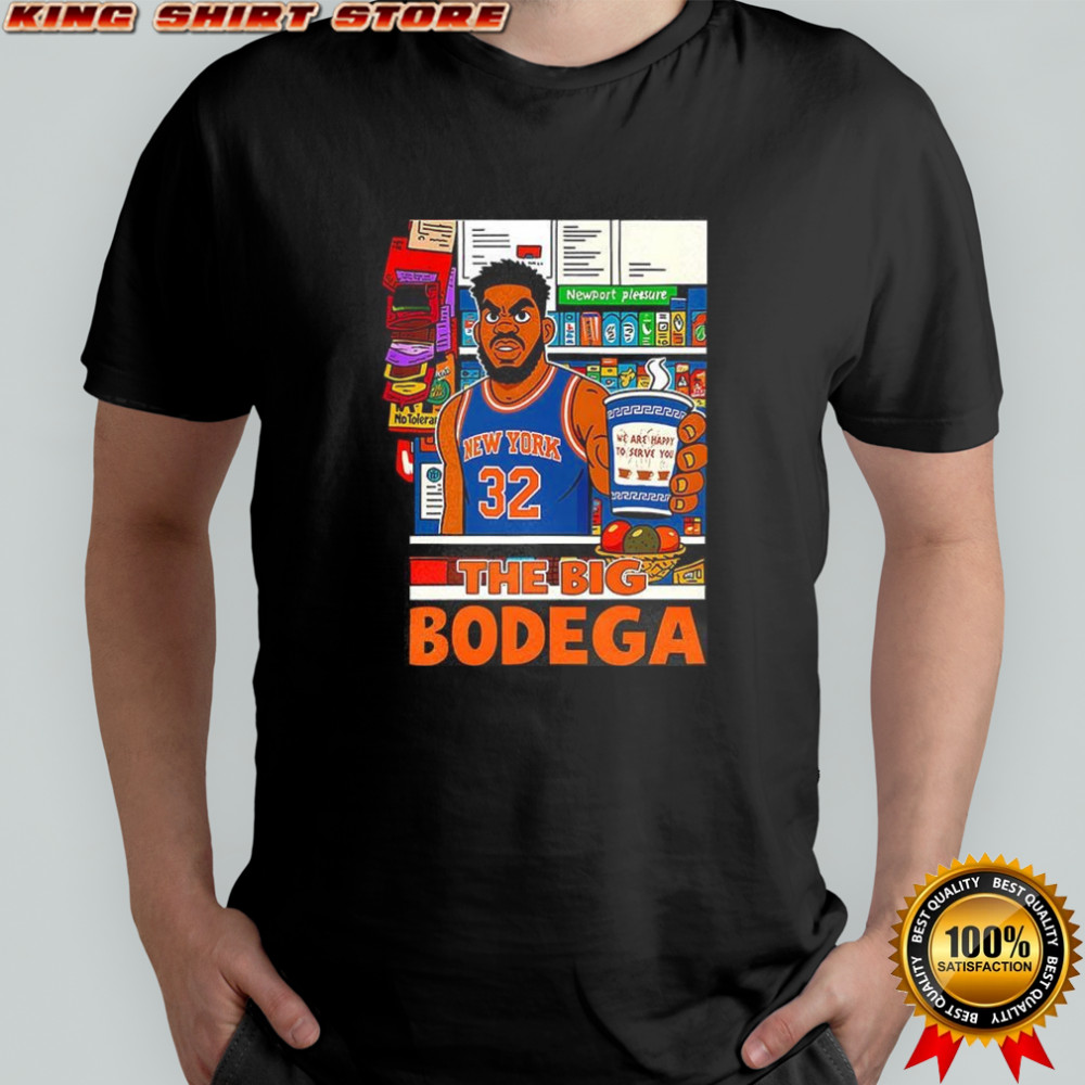 Karl-Anthony Towns New York Knicks NBA the big Bodega we are happy to serve you shirt