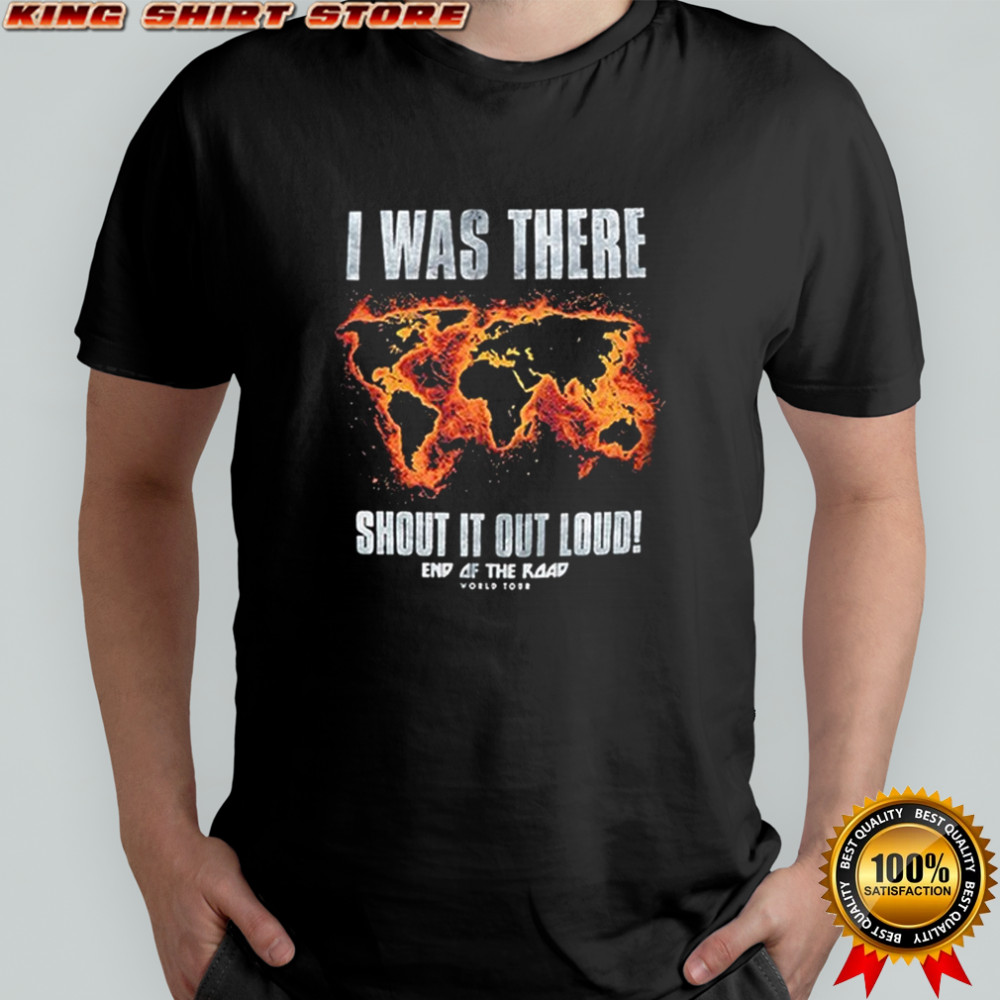 Kiss End Of The Road I Was There! Shout It Out Loud World Tour T-shirts