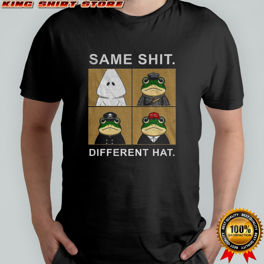 KKK Portland frog same shit different hat anti Trump political shirt