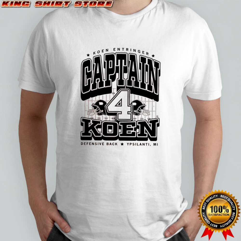 Koen Entringer Captain Koen Defensive Back Ypsilanti MI 4 baseball shirt