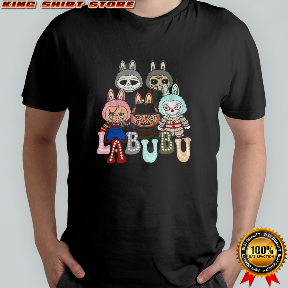Labubu horror monsters Halloween graphics shirt